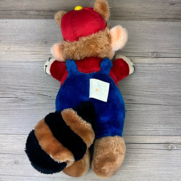 1990 ACME Super Mario Bros 3 Plush Tanooki Suit Stuffed Toy RARE - Picture 5 of 11